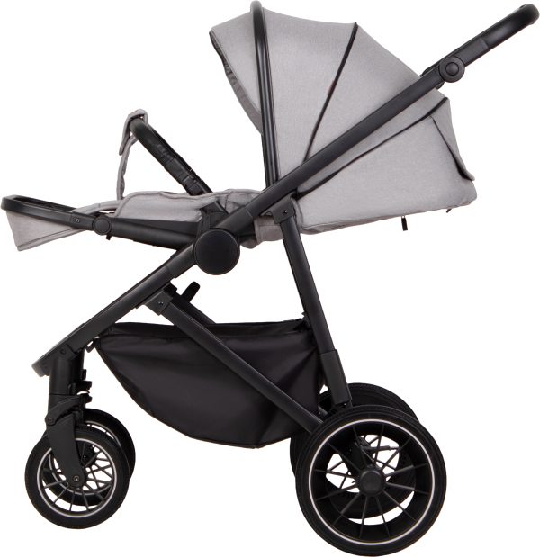 Детская модульная коляска Baby World Basic 2 в 1 цвет Light Grey (Серый) — изображение 11