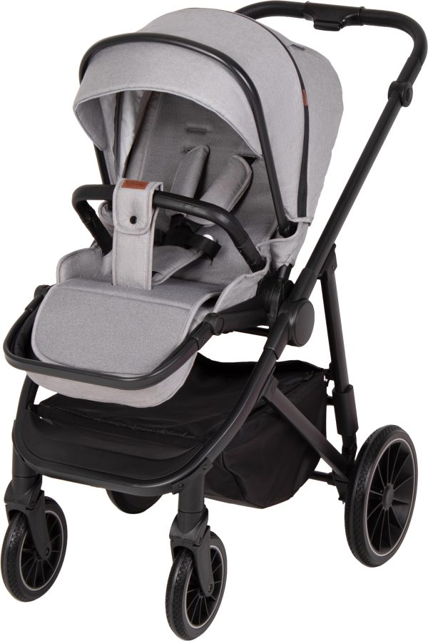 Детская модульная коляска Baby World Basic 2 в 1 цвет Light Grey (Серый) — изображение 9