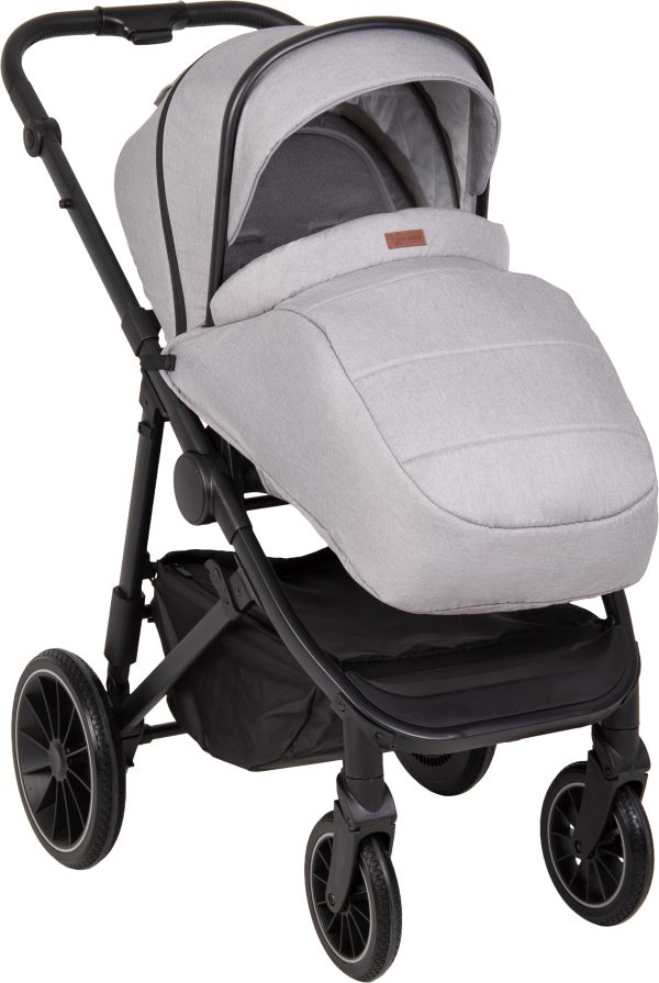 Детская модульная коляска Baby World Basic 2 в 1 цвет Light Grey (Серый) — изображение 10